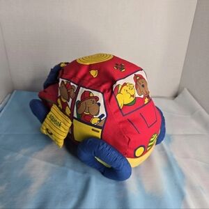 Honeykid Plush Stuffed Toy Play Car Interactive Baby Educational Crinkle Rattle